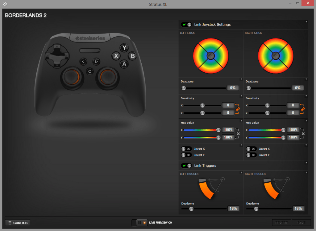StratusXLForWindowsAndAndroidConfigWindow