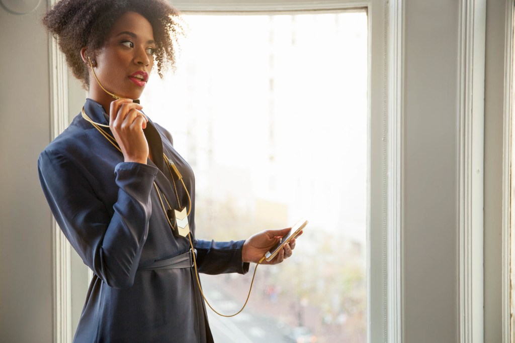 Tinsel Earbud Necklace - The Dipper Tinsel Earbud Necklace - The Dipper - Aniyia Williams 1- Cruz