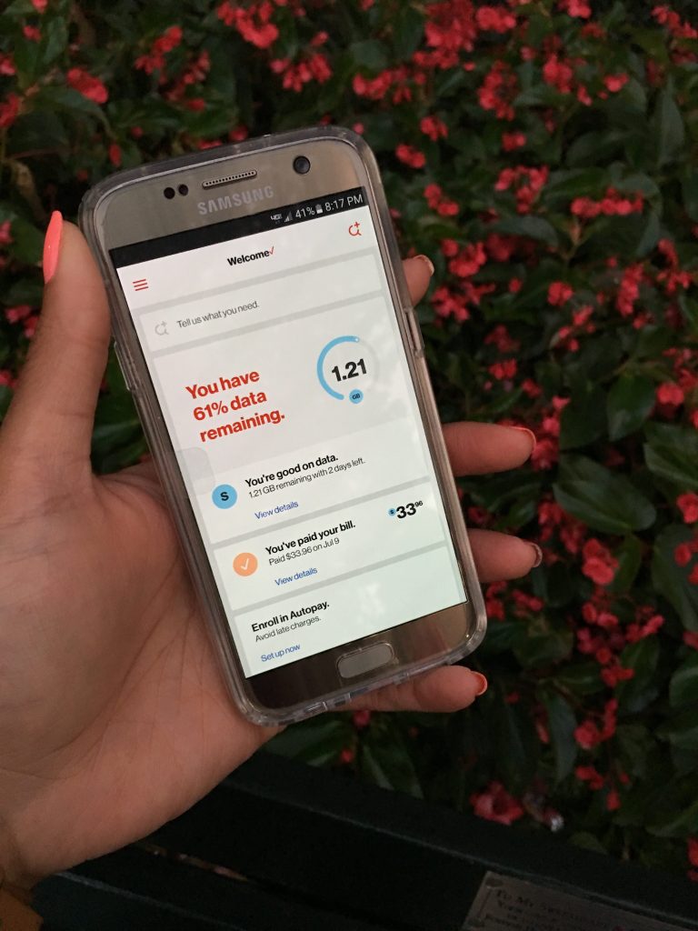 My Verizon App Review - Plan Overview - Samsung Galaxy S7 - Cruz (1)