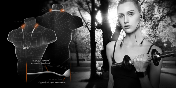 V-Moda Forza Metallo Wireless Earbuds - trap lock