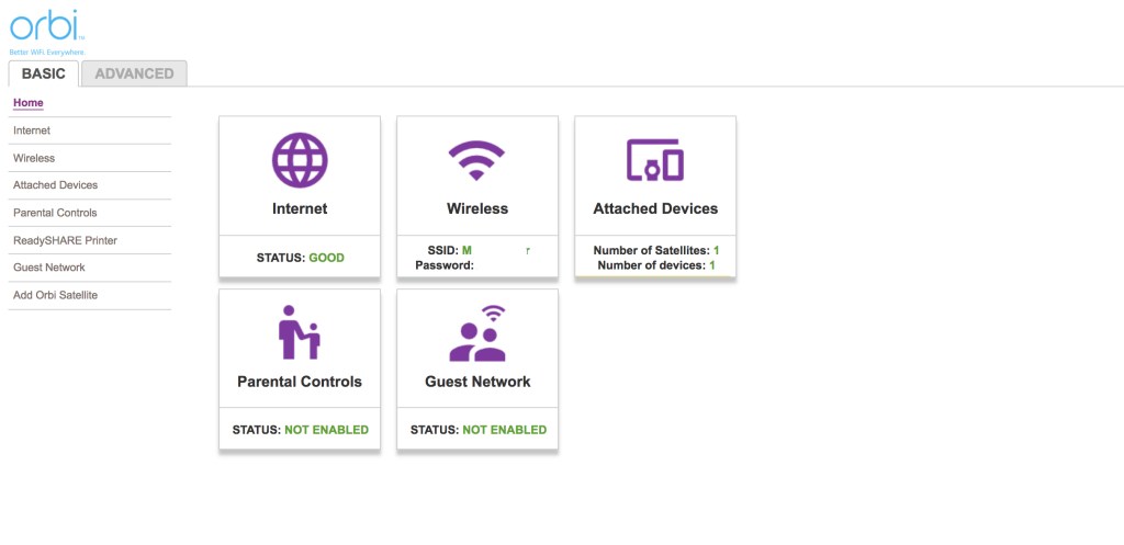 Netgear Orbi Review - Basic Settings