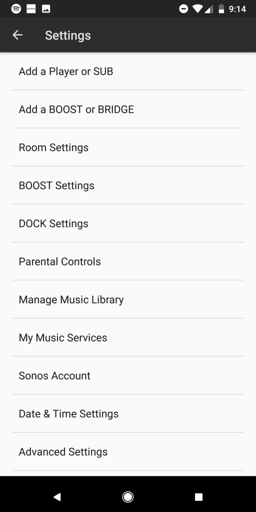 Sonos App Settings - Adding a Player / Speaker Sonos One Speaker Review - Settings