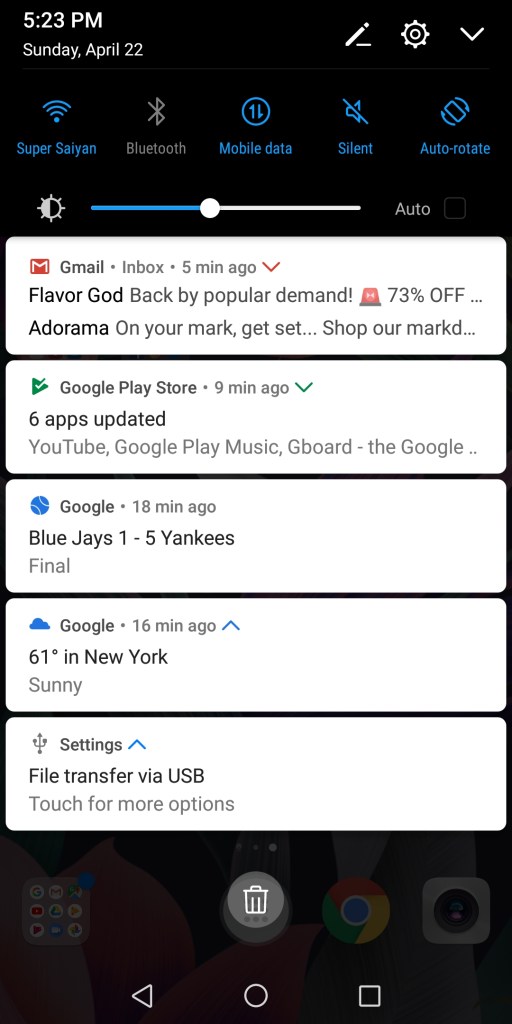 Huawei Mate 10 Pro - EMUI - Notification Bar Huawei Mate 10 Pro - EMUI - Notification Bar