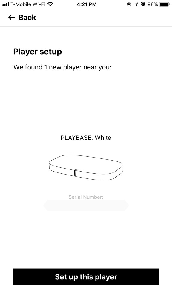 Sonos App - Playbase - Setup Sonos App - Playbase - Setup
