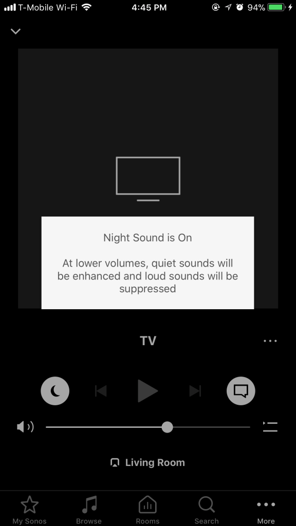Sonos App - Playbase - Night Sound Sonos App - Playbase - Night Sound