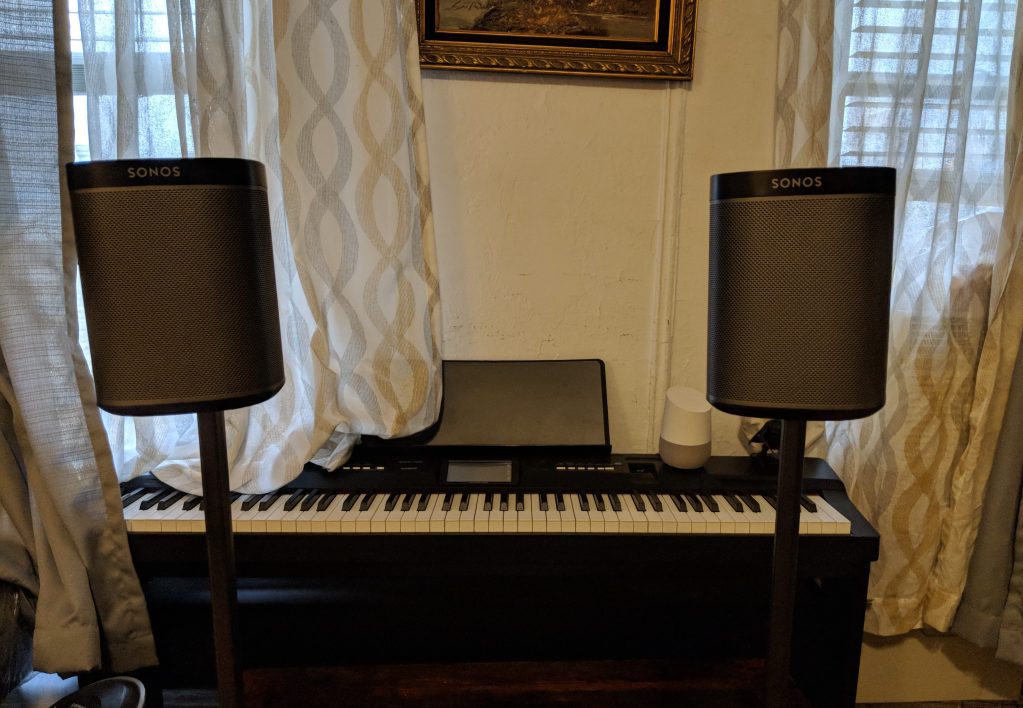 Sanus Adjustable Height Wireless Speaker Stands for Sonos One Play 1 - Review