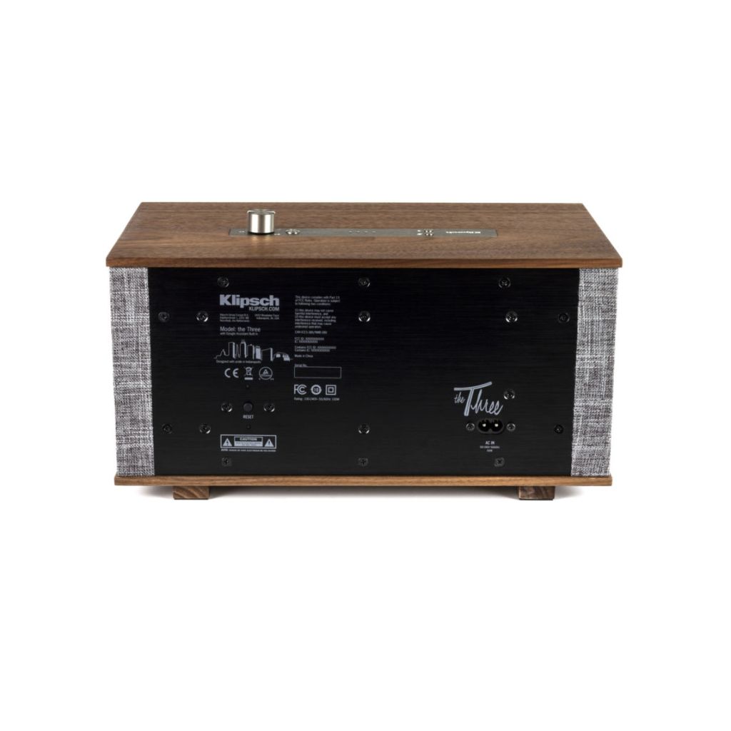 PORTS: Klipsch The Three Tabletop Speaker with Google Assistant PORTS: Klipsch The Three Tabletop Speaker with Google Assistant