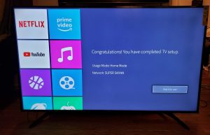 Setup complete - Hisense H8E 4K TV Review