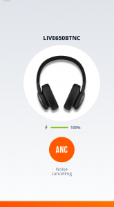 Battery - EQ - JBL My Headphones App