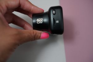 Nextbase 422GW Dash Camera Review - microSD card slot / power button